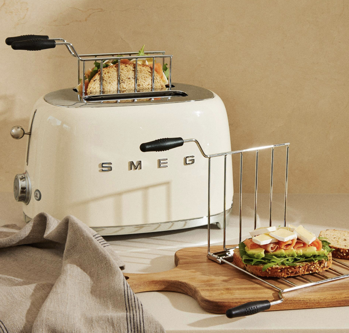 SMEG TSF01BLEU Toaster 2 X 2 (Black)