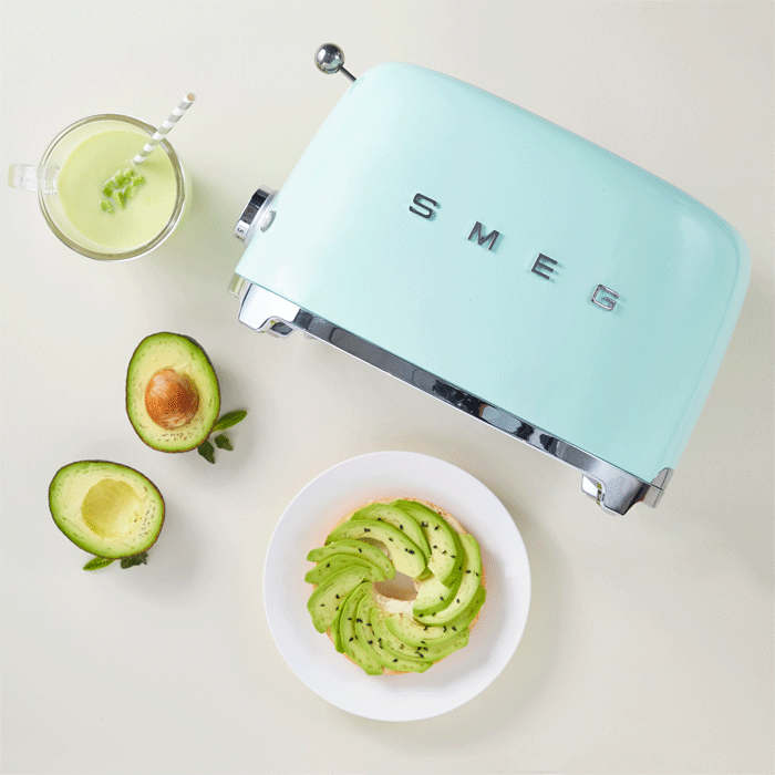 SMEG TSF01BLMEU Toaster 2 Slice, Toaster 2 Slice (Black Matt)