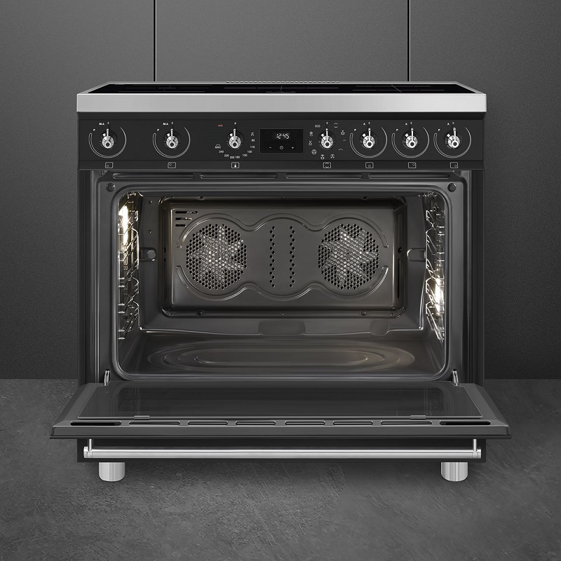 SMEG C9IMMB2 Cooker, Induction Hob, 90x60cm, Classica